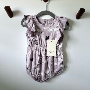 Kyte BABY Lavender Cherry Blossom Bubble Romper
